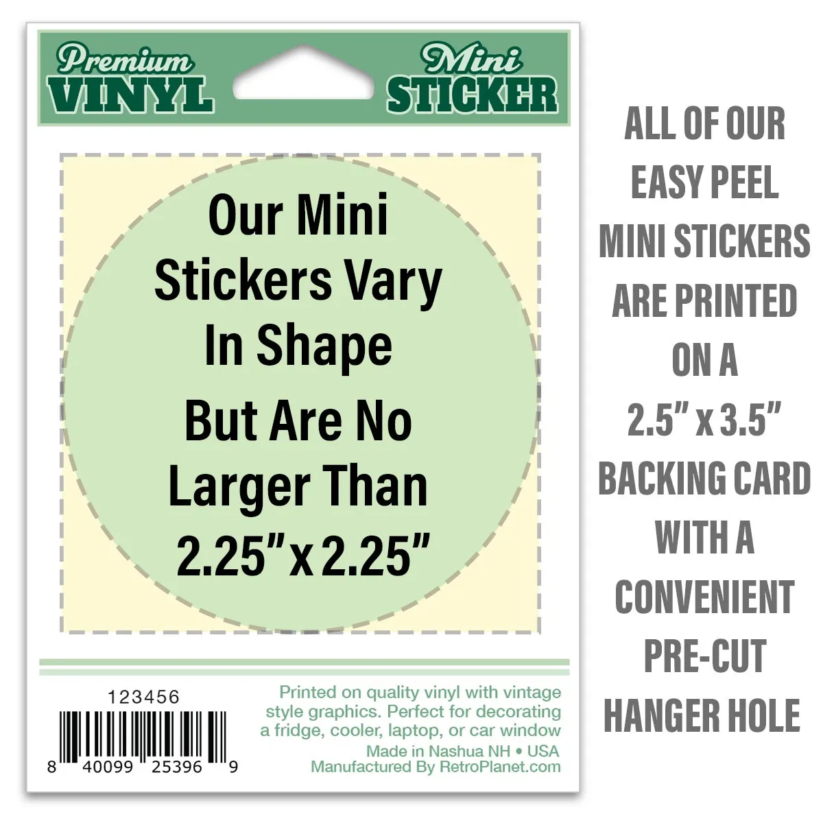 SUP Vermont Mini Vinyl Sticker Stand Up Paddleboard