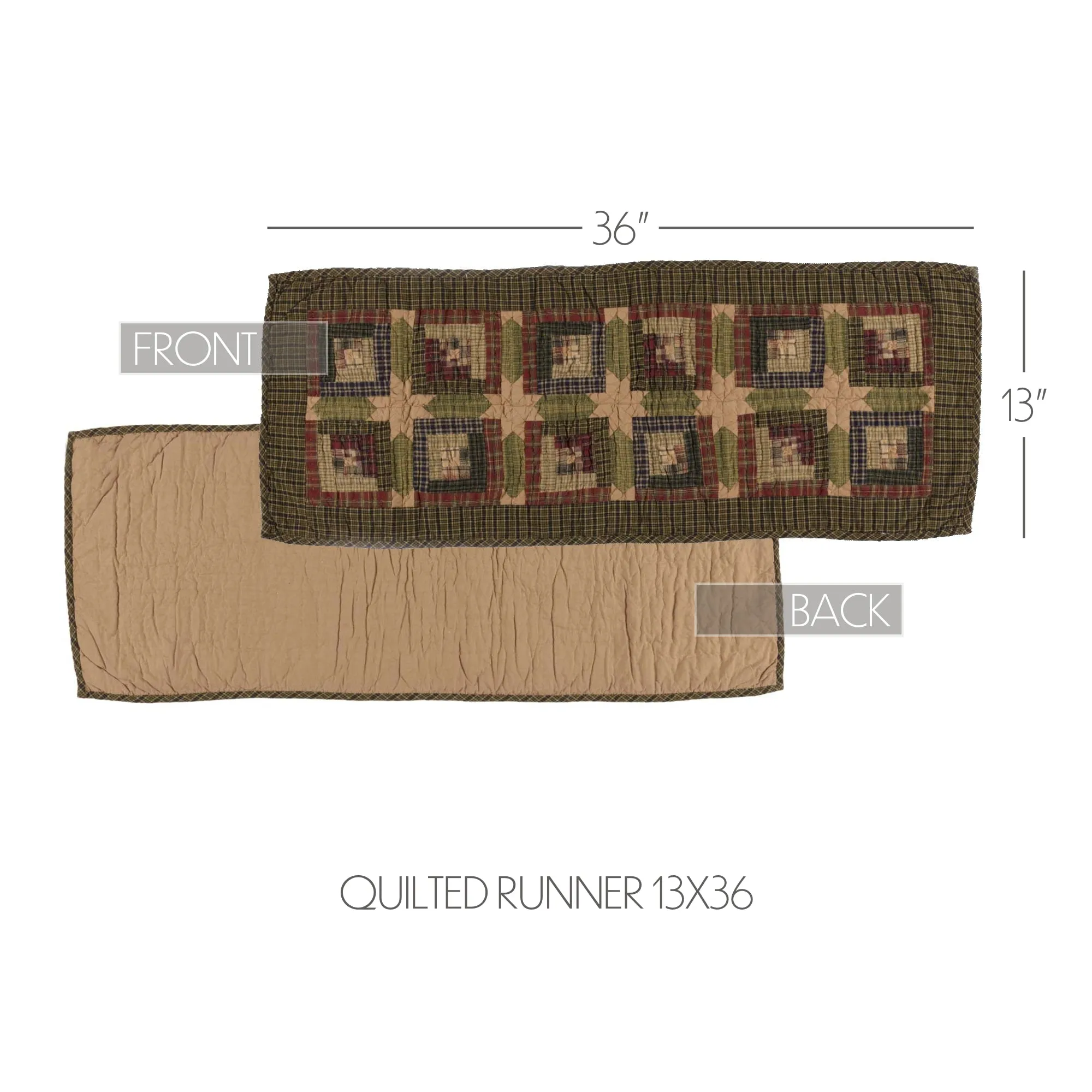 Tea Cabin Runner Quilted