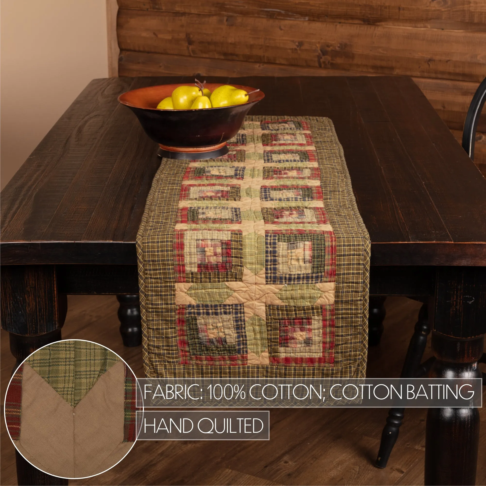 Tea Cabin Runner Quilted