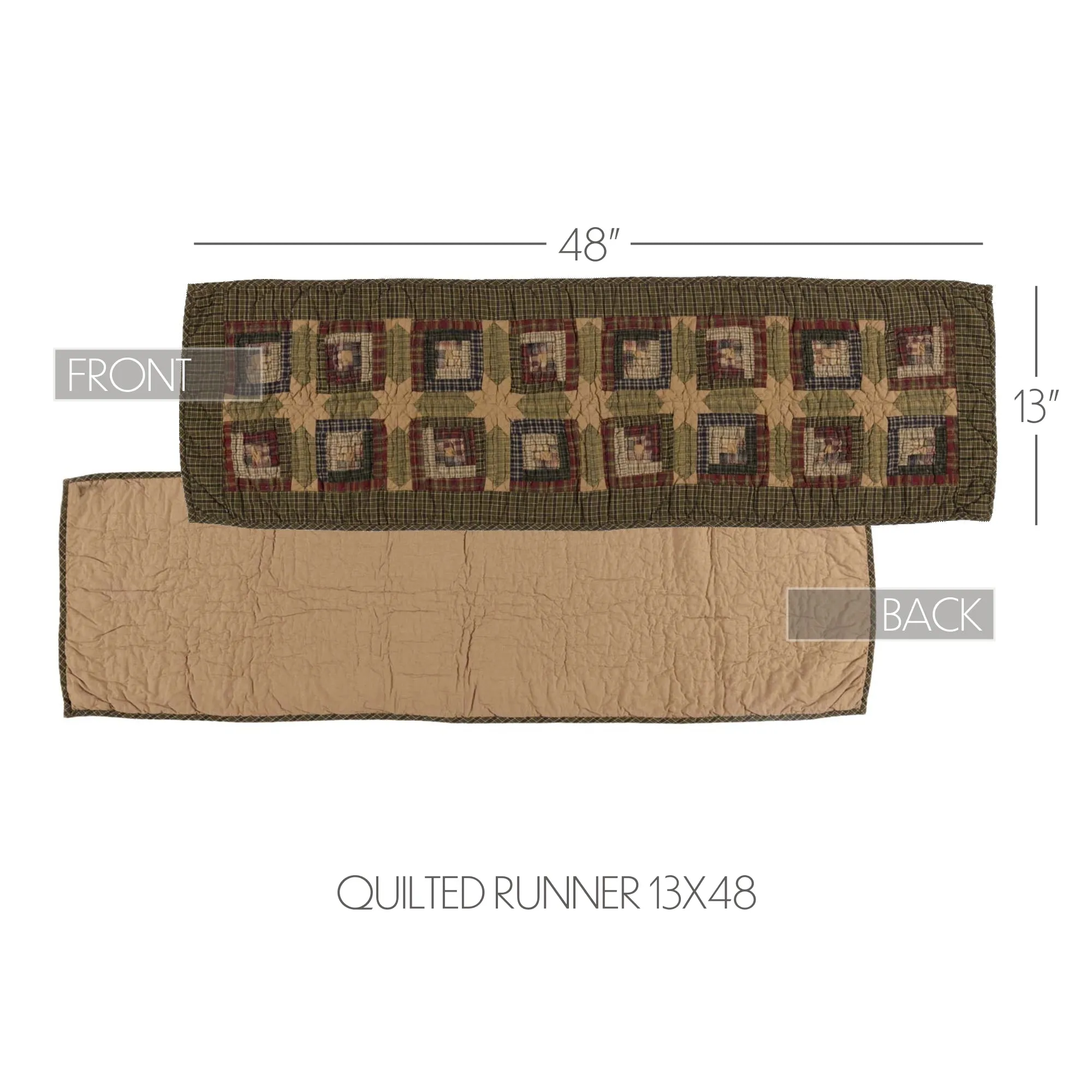 Tea Cabin Runner Quilted