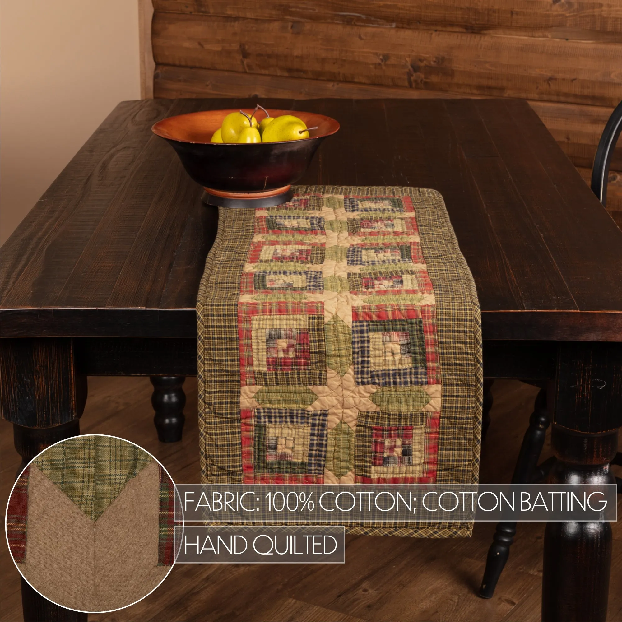 Tea Cabin Runner Quilted