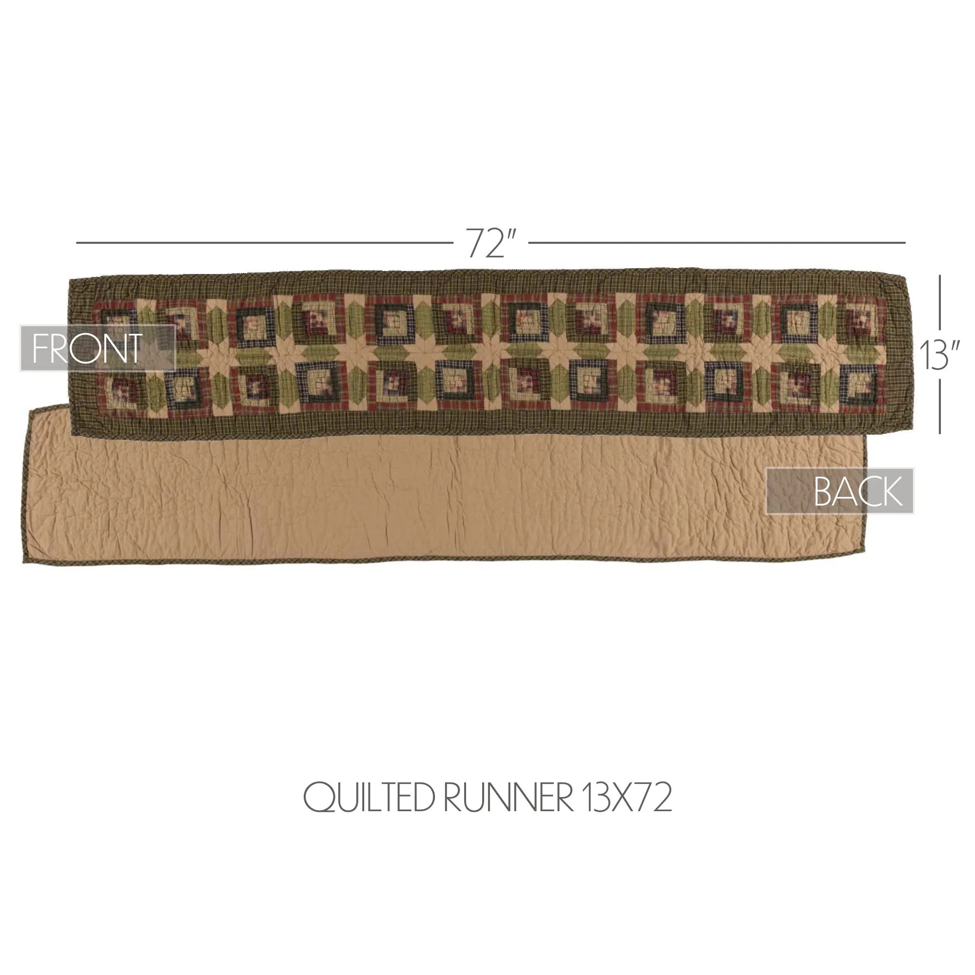Tea Cabin Runner Quilted