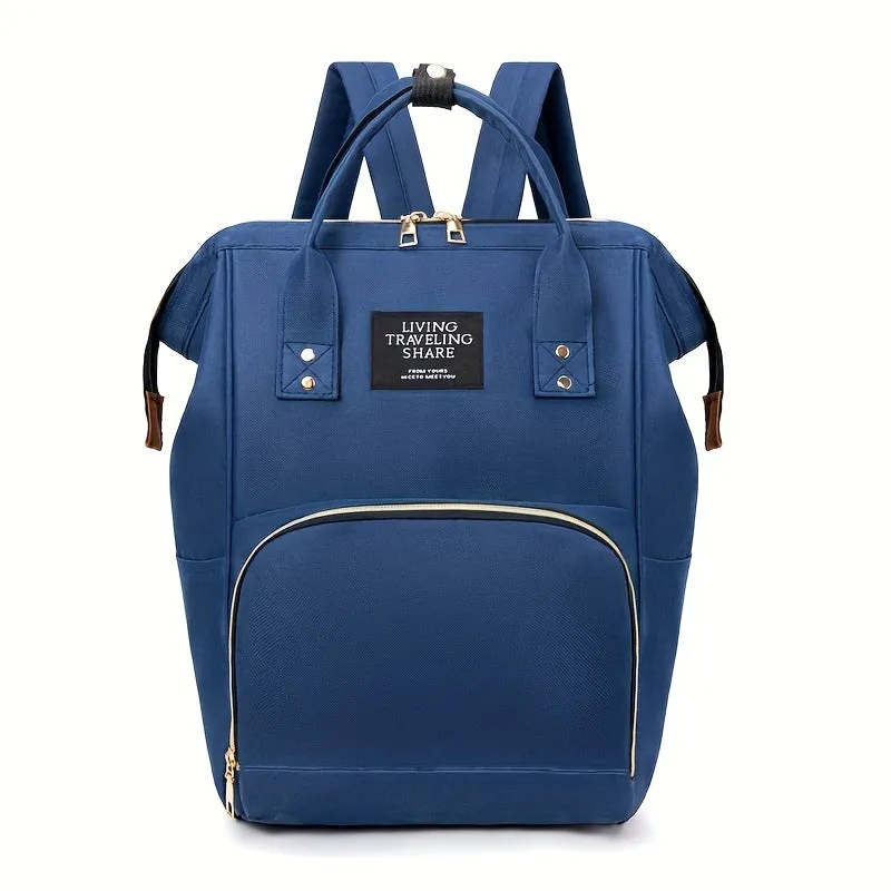 Versatile Zipper Backpack The Ultimate Portable Diaper Bag