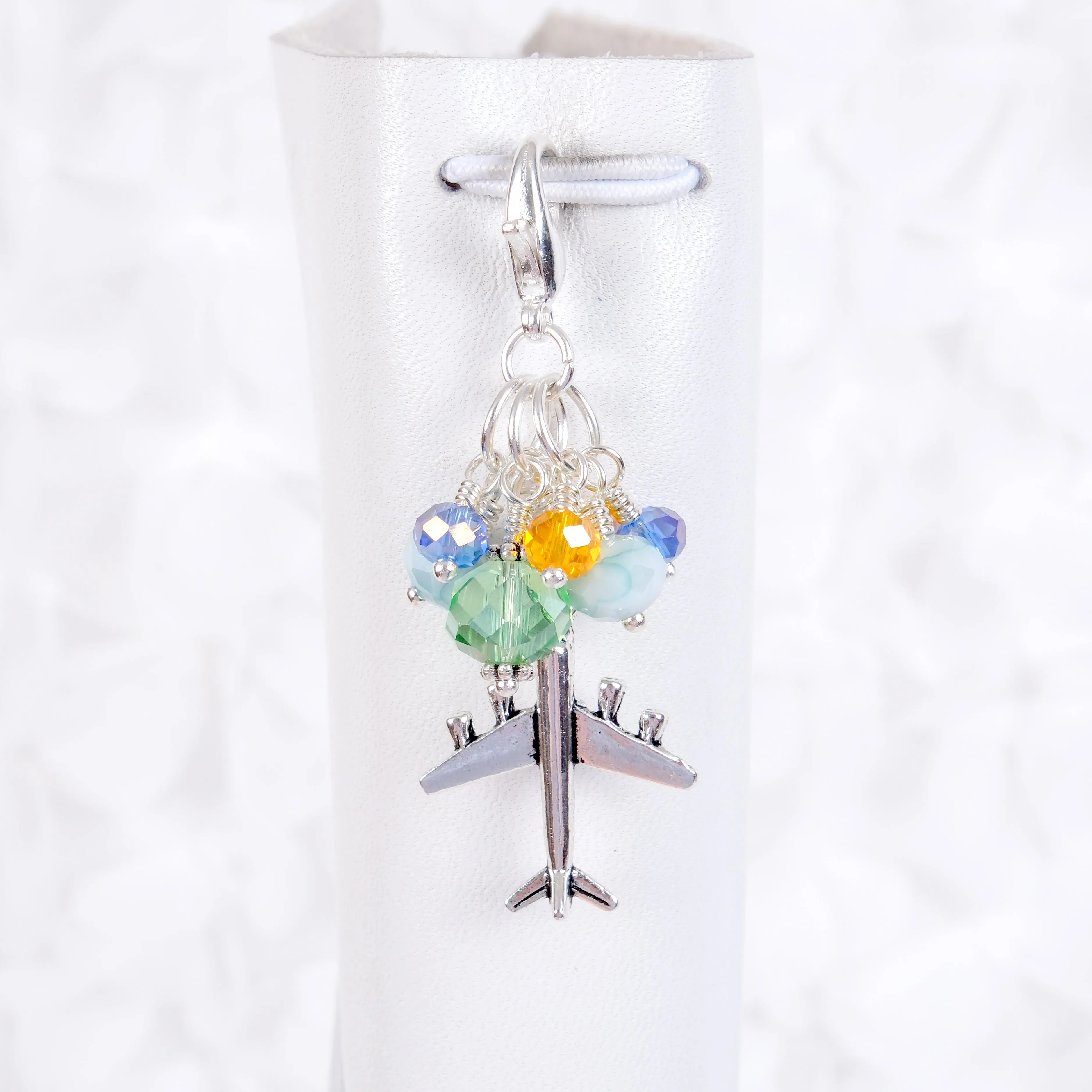 Wander Dangle Planner Clip or Charm with either or Airplane or Luggage Charm