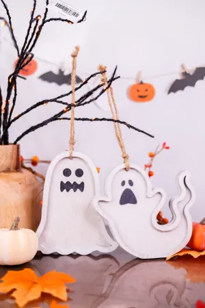 Wooden Ghost Ornaments (2 Styles) FINAL SALE